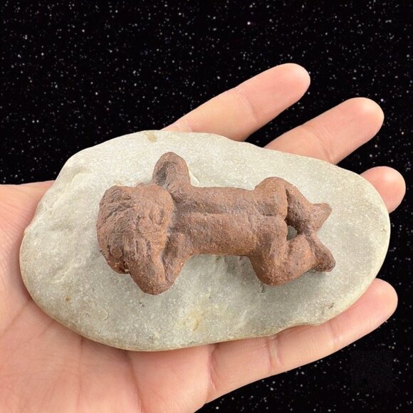 LPH Leonardo Art Works 1975 Pottery Baby on Rock Stoneware Figurine Statue Sign - Picture 2 of 11